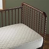 Bargoose Fitted Crib Pad Waterproof Natural Cotton Top 2 Pack by 