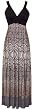 Japanese Motif Maxi Holiday Party Cocktail Dress