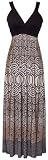 Japanese Motif Maxi Holiday Party Cocktail Dress