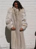 STRIKING BLUSH MINK FUR COAT sz10 #5839