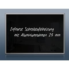 Infrarotheizung Schreibtafel 90 x 60 cm mit Alurahmen 23 mm