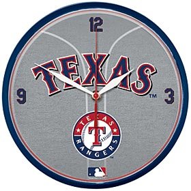 Texas Rangers Round Clock