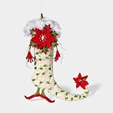 Department 56 Krinkles Poinsettia Stocking