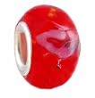 Pandora Style Charm Bead (Z224) Murano Style Lampwork Glass (14mm x 9mm) (fits Troll too)