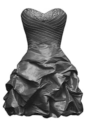 Corset   Waistline Taffeta Bubble Dress Lace-Up Short  Dress