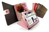 Tuff-Luv multi-view Napa Leather case cover for Apple iPad - Pink