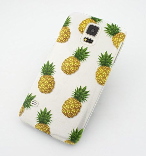 CLEAR PLASTIC CASE COVER for SAMSUNG GALAXY S5 SV i9600 - PINEAPPLE OVERLOAD summer psych fruit love hipster