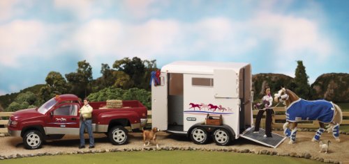 Breyer Traditional Red Truck and White Trailer