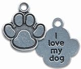 Dog Paw Prints Cell phone Charm by Irish Claddagh Celtic ROAD