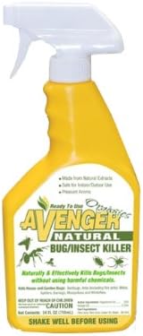 Avenger Organics Safe Multi - Purpose Garden &amp; Houseplant Insect/Bug/Larva Insect Killer and Controller Ready To Use 24 ozz
