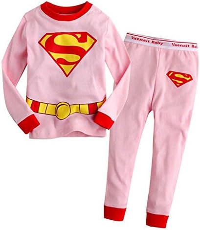 Baby Pajamas Boys'superman pajamas 2 Piece Long Sleeve Pajamas Set