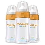MilkBank- Vacuum Storage Bottles & Caps 8oz 3 Pack