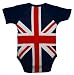 Punk Rock UK United Kingdom Flag Baby Creeper Romper Punk Rock UK United Kingdom Flag Baby Creeper Romper