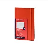 Moleskine 2014 Planner 18 Month Weekly Horizontal Red Hard Cover Large (Moleskine Diaries)