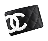 CHANEL A26725BK/WH カンボンライン 名刺入れ カードケース