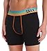 Saxx Men's Fiesta Boxer, Black/Sunset, Large