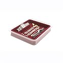 Velvet Jewelry Tray - Stacking-Watches & Bracelets (Burgundy) (1.5" H x 8.25" W x 9.25" D)