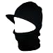 Face Ski Mask w/ Visor - Black
