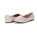 DREAM PAIRS Muy-Shine Silver Glitter Girl's Mary Jane Ballerina Flat Shoes - 8 M US Toddler