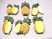 PINEAPPLE 3-Dimensional Magnet Set of 6 Magnets *NEW!*