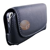 Horizontal Leather Case for Motorola Milestone XT720, Black