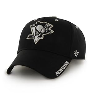 NHL Pittsburgh Penguins Frost Adjustable Cap, One Size, Black