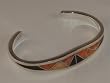 Coral Jewelry Black Onyx Sterling Silver Bracelet - BR-0021