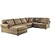 Signature Design by Ashley Cowan Sectional in Mocha Fabric