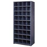 38 Compartment Bin Shelving - 10 Shelves: 84" H x 36" W x 24" D Color: Dove Gray, Section Type: Add-On (2 posts), Shelf Type: 18-Gauge Traditional