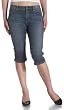 Seven7 Jeans Women's Denim Crop Jean with Double "7' Back Rhinestone Pockets