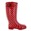 Ladies Red Polka Dot Wellies Wellington Boots Sizes 4-8