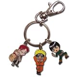 Naruto: Gaara, Naruto, and Rock Lee Metal Key Chain