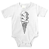 Baby clothes with Ice Cream Cone (3 Scoop) (b And W)
