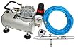 Iwata 4207 HP-CS .35mm Eclipse Airbrush Kit With Airbrush Depot 1 Year Warranty Tankless Compressor and 6 Foot Air Hose Set