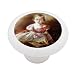Portrait of a Girl by Kramskoy Decorative High Gloss Ceramic Drawer Knob