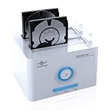 Vantec 2-Bay HDD-Dockingstation für 2.5'' und 3.5'' SATA HDDs, eSATA und USB2.0 (Weiß)