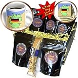 777images Flags and Maps - The map and flag of Germany with the Republic of Germany printed in English and German - Coffee Gift Baskets - Coffee Gift Basket