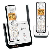 AT&T DECT 6.0 Black/Silver Digital Dual Handset Cordless Telephone (CL81209)
