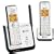AT&T DECT 6.0 Black/Silver Digital Dual Handset Cordless Telephone (CL81209)