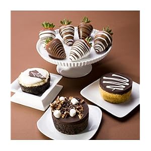 Cheesecake Trio and 6 Swizzled Berries by Sharis Berries