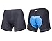 Ecodaily mens cycling Underwear 3D Padded Breathable Bike shorts for Beginner (XXL, BLUE)