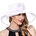 Kentucky Derby Hats for Women Organza Fascinator Church Tea Party Dress Wedding Hat