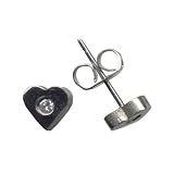 Heart Logo Steel Stud Earrings