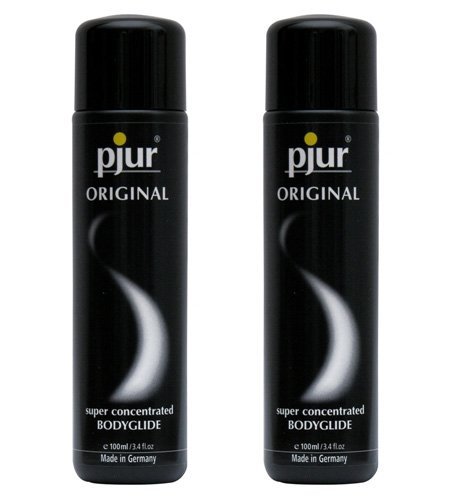 Pjur Original Silicone Based Body Glide Personal Lubricant Super Concentrated 100ml 2 Pack