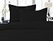 Crescent Tailored Comfy Easy Care Pillow Sham Standard (Black)