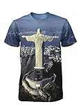 Aerial Rio de Janeiro Photographic Men's T Shirt by David Alan Harvey, M