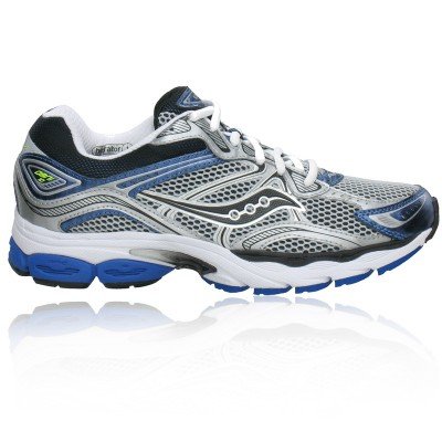 Saucony Men's Progrid Omni 10 Running Shoe,Silver/Royal,15 M US