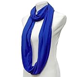 Blue Lightweight Circle Ring Infinity Scarf