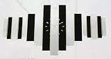 Mirror Glass Black Wall Clock Living Room Decor