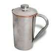 Ayurveda Products, Copper Jug Pitcher with Lid, 1250 Ml, Outside Stainless Steel, Inside Copper